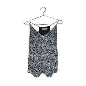 LOFT Flower Print Spaghetti Strap Blouse